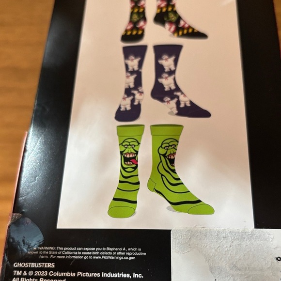 Men's SZ 8-12 Ghostbuster Casula Crew Socks (6 pairs) GIFT NEW - Picture 9 of 10
